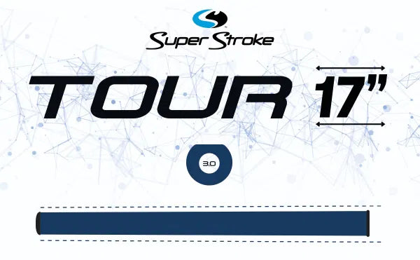 SuperStroke ZENERGY TOUR 3.0 17" Golf Putter Grip White/Black