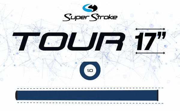 SuperStroke ZENERGY 1.0p 17" Golf Putter Grip White/Black