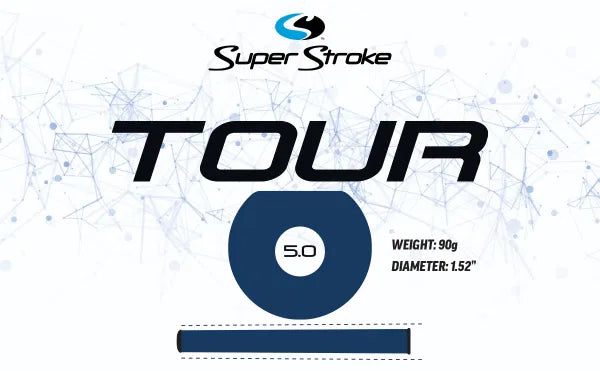 SuperStroke ZENERGY 5.0 Golf Putter Grip Black/White