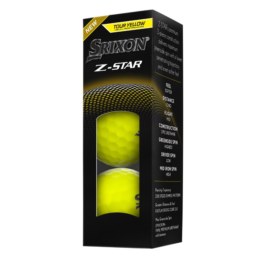 Srixon Z-Star Tour Yellow Golf Balls (12)