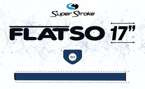 SuperStroke ZENERGY FLATSO 17" Golf Putter Grip White/Black