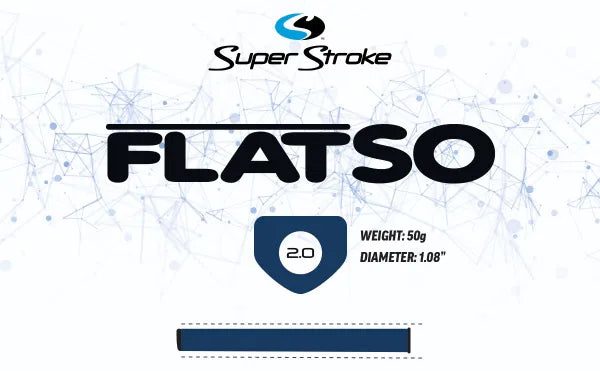 SuperStroke ZENERGY Flatso 2.0 Golf Putter Grip Black/White