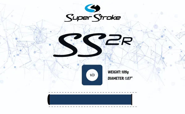 SuperStroke ZENERGY SS2R Squared Golf Putter Grip White/Black