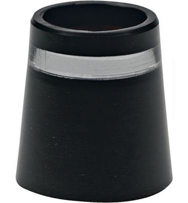.350" STD Black/Silver Wood Ferrules (QTY 12)