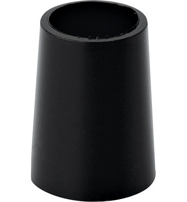 .355" Black Tapered X Long Iron Ferrules (QTY 12)