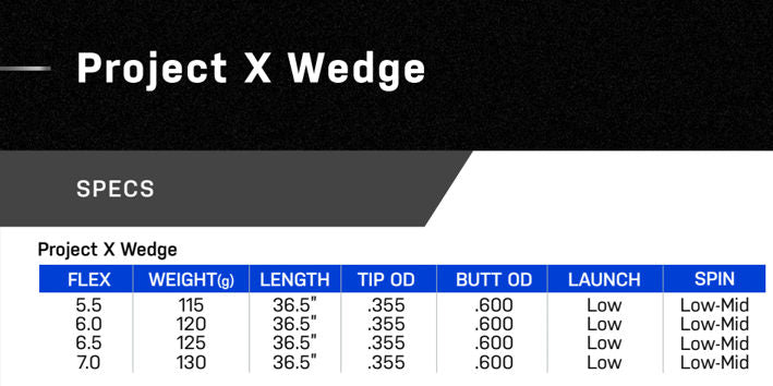 Project X Wedge Shaft .355" Taper