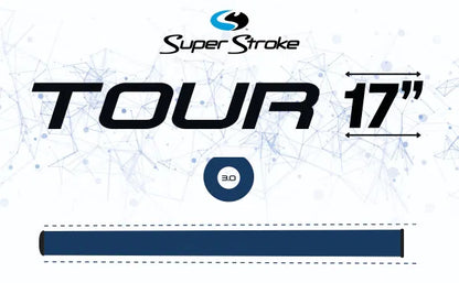 SuperStroke ZENERGY TOUR 3.0 17" Golf Putter Grip White/Black