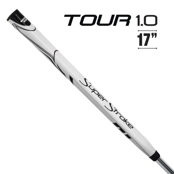SuperStroke ZENERGY 1.0p 17" Golf Putter Grip White/Black