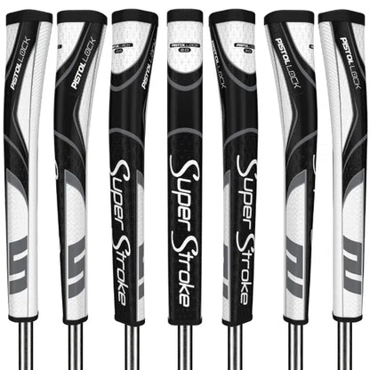 SuperStroke ZENERGY Pistol Lock 2.0 Golf Putter Grip Black/White