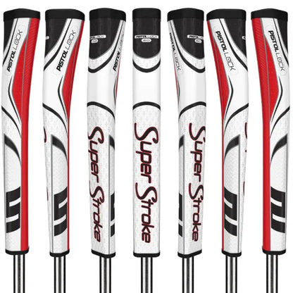 SuperStroke ZENERGY Pistol Lock 2.0 Golf Putter Grip White/Red