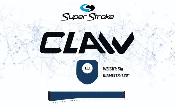 SuperStroke ZENERGY Claw 1.0 Golf Putter Grip White/Black