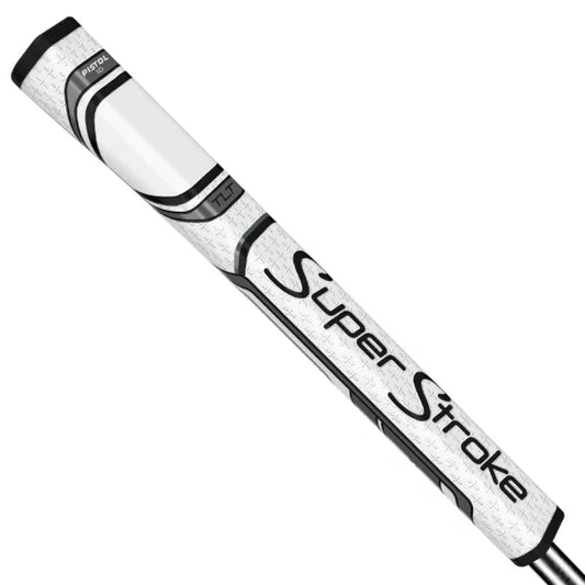 SuperStroke ZENERGY TLT OFF-AXIS Pistol 1.0 Putter Grip White/Silver (RH)