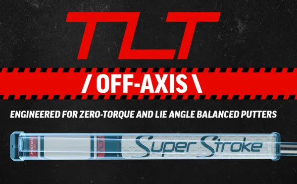 SuperStroke ZENERGY TLT OFF-AXIS Pistol 2.0 Putter Grip White/Silver (RH)