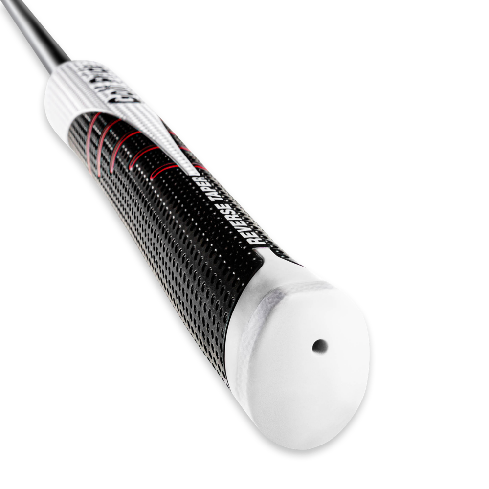 Golf Pride Reverse Taper Flat Putter Grip (Black/White/Red)