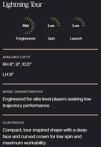 PXG LIGHTNING TOUR DRIVER