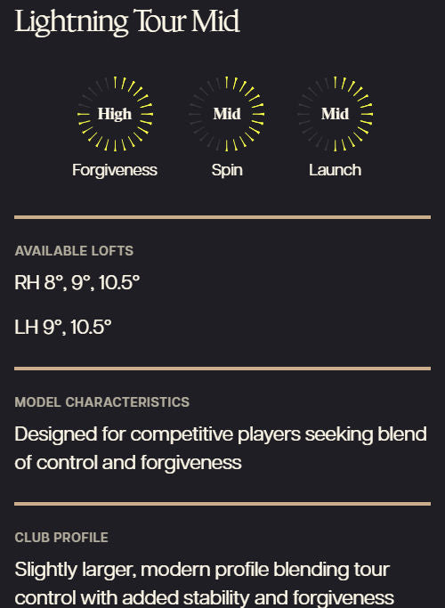 PXG LIGHTNING TOUR MID DRIVER