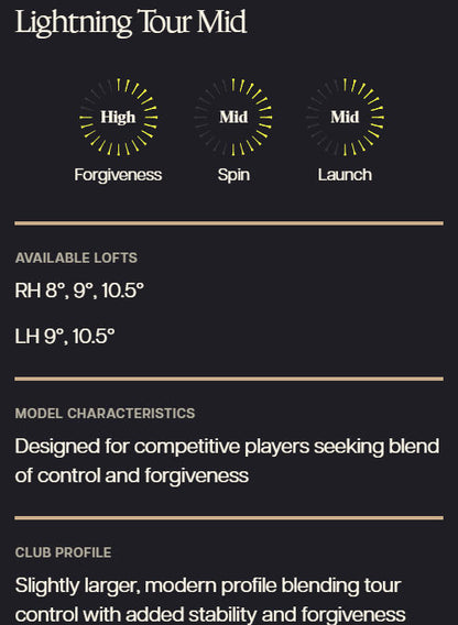 PXG LIGHTNING TOUR MID DRIVER