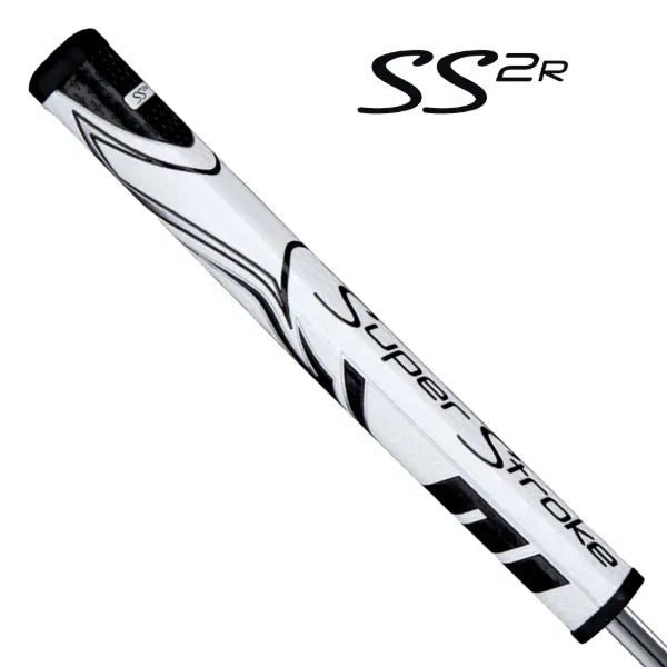 SuperStroke ZENERGY SS2R Squared Golf Putter Grip White/Black