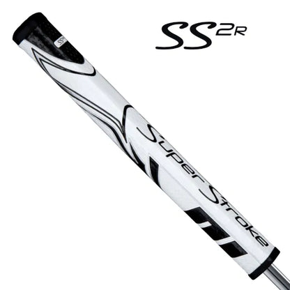 SuperStroke ZENERGY SS2R Squared Golf Putter Grip White/Black