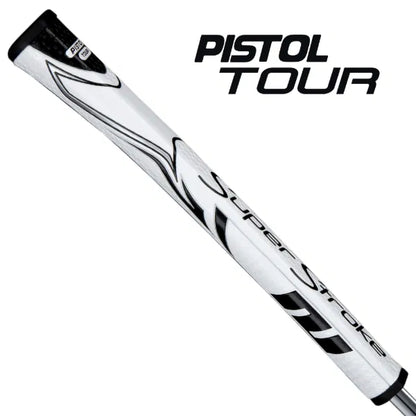 SuperStroke ZENERGY Pistol GT Tour Golf Putter Grip White/Black