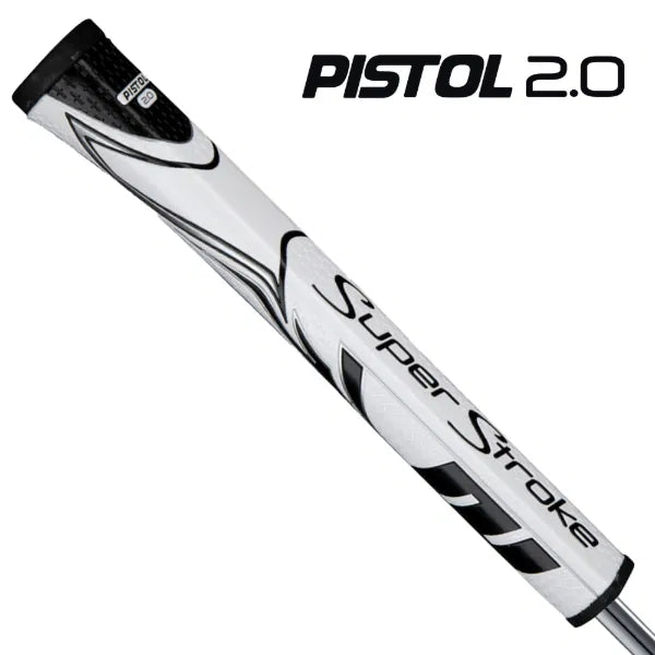 SuperStroke ZENERGY Pistol 2.0 Golf Putter Grip White/Black