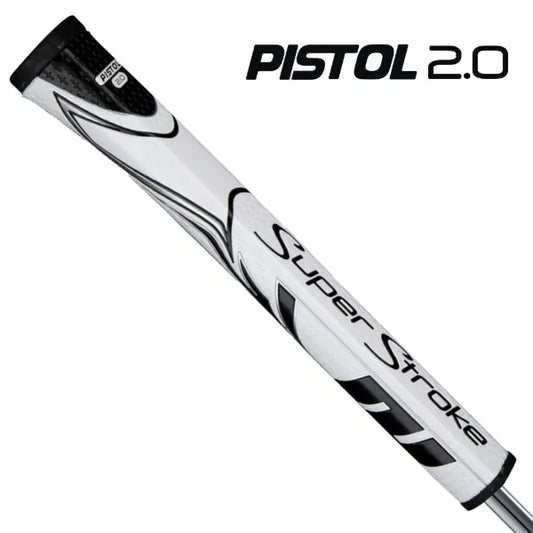 SuperStroke ZENERGY Pistol 2.0 Golf Putter Grip White/Black