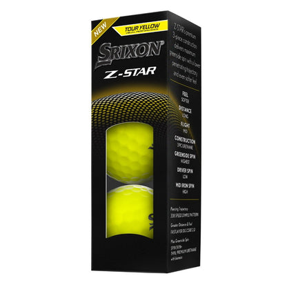 Srixon Z-Star Tour Yellow Golf Balls (12)