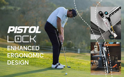 SuperStroke ZENERGY Pistol Lock 2.0 Golf Putter Grip Black/White