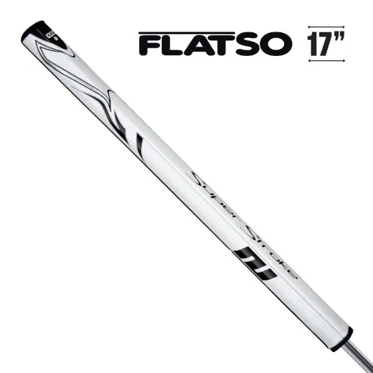 SuperStroke ZENERGY FLATSO 17" Golf Putter Grip White/Black