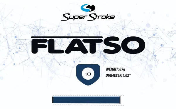 SuperStroke ZENERGY Flatso 1.0 Golf Putter Grip White/Black