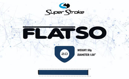 SuperStroke ZENERGY Flatso 2.0 Golf Putter Grip Black/White