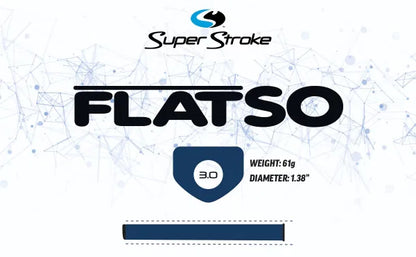 SuperStroke ZENERGY Flatso 3.0 Golf Putter Grip Black/White