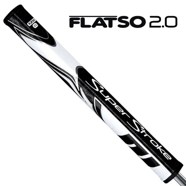SuperStroke ZENERGY Flatso 2.0 Golf Putter Grip Black/White