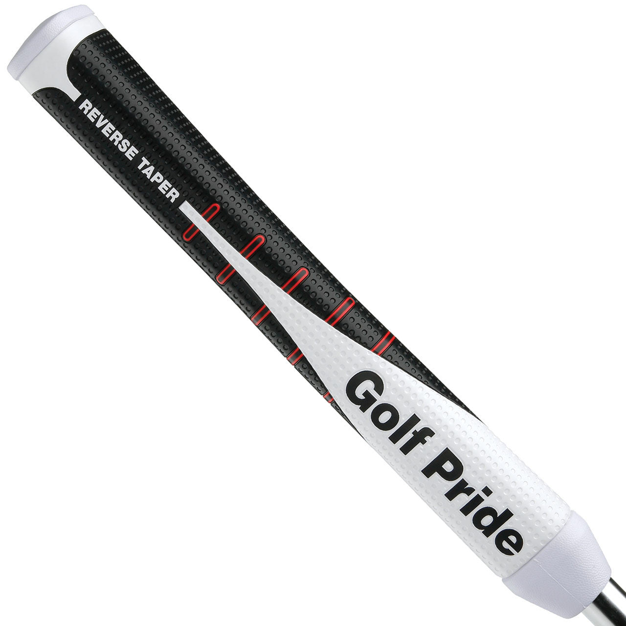 Golf Pride Reverse Taper Pistol Putter Grip (Black/White/Red)