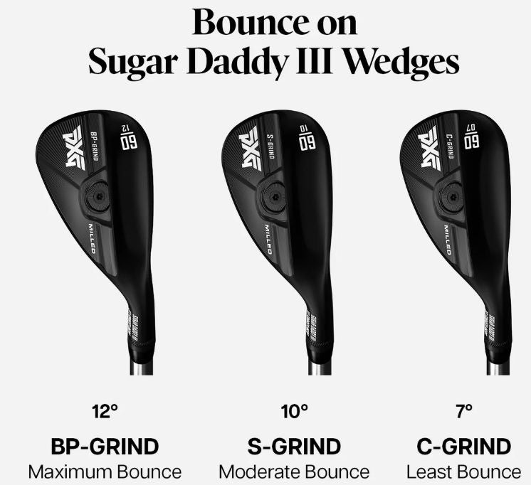 PXG 0311 SUGAR DADDY III MILLED WEDGE (Black) – GolfStorePro