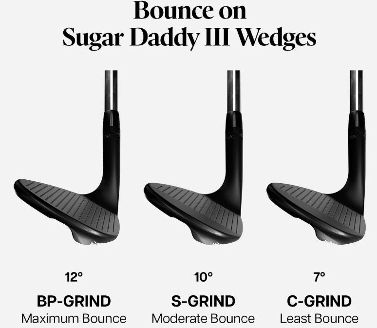 PXG 0311 SUGAR DADDY III MILLED WEDGE (Black) – GolfStorePro
