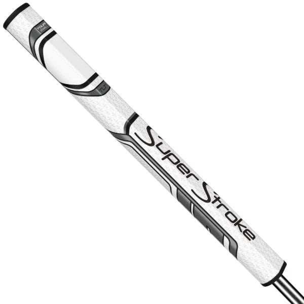 SuperStroke ZENERGY TLT OFF-AXIS Pistol 2.0 XL Putter Grip White/Silver (RH)