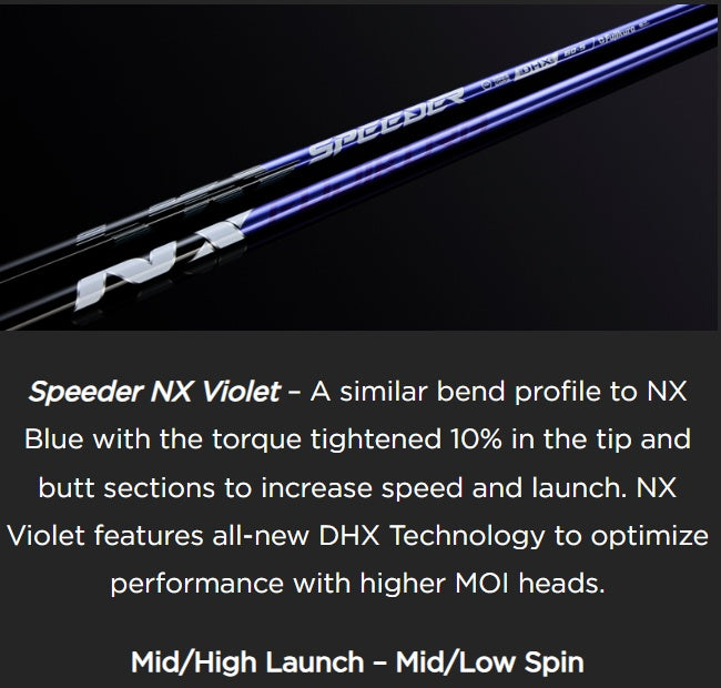 Fujikura Speeder NX Violet 50 – GolfStorePro