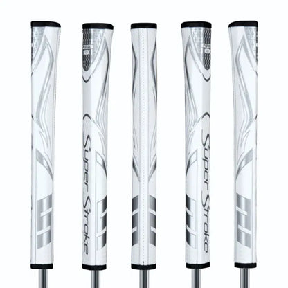 SuperStroke ZENERGY Pistol 1.0 Golf Putter Grip White/Silver