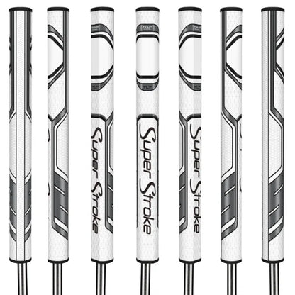 SuperStroke ZENERGY TLT OFF-AXIS Pistol 2.0 XL Putter Grip White/Silver (RH)